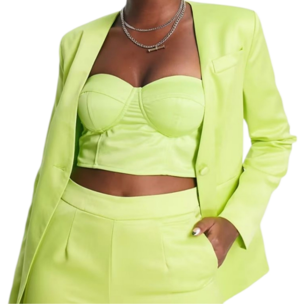 Extro & Vert Tube Top In Chartruese